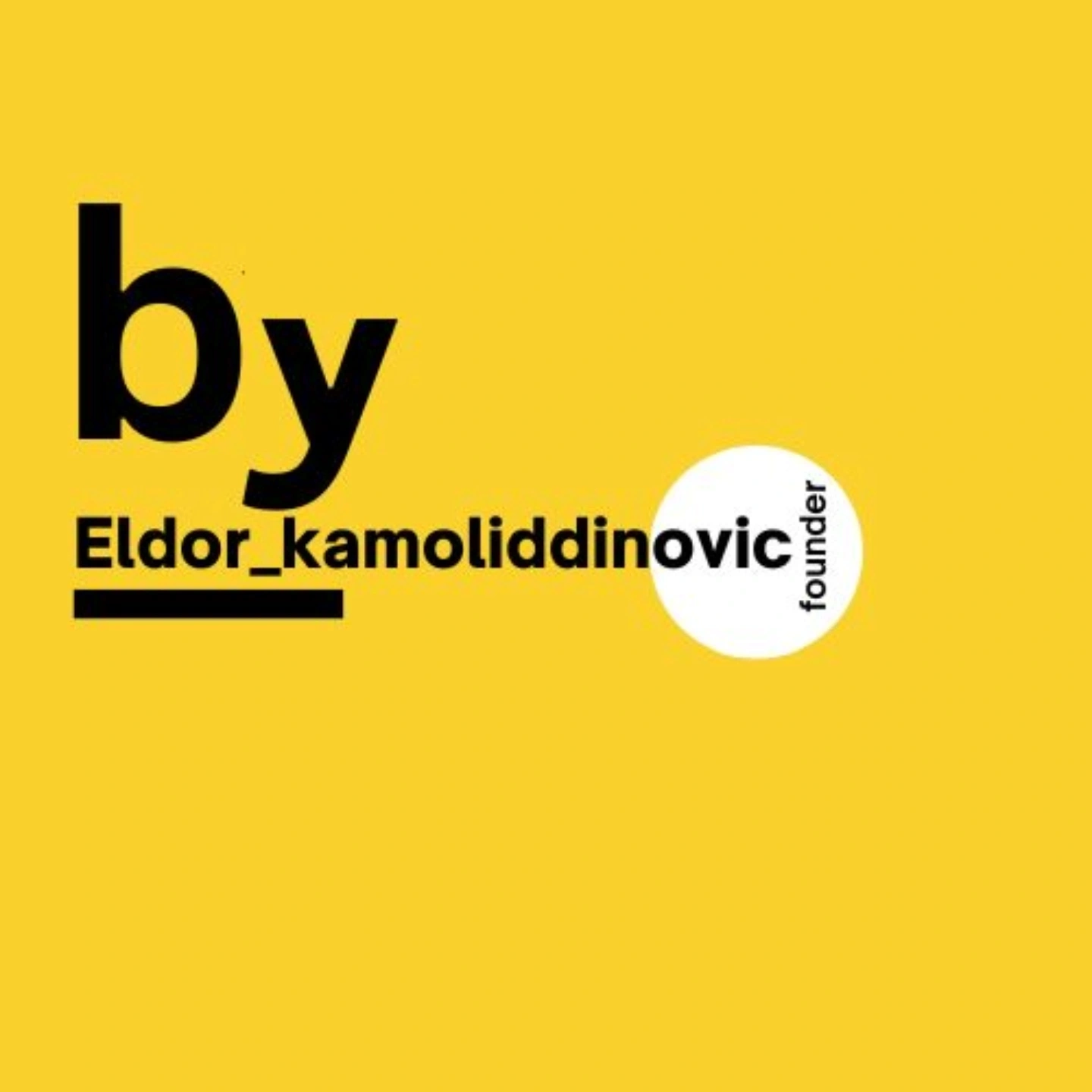By eldor kamoliddinovic